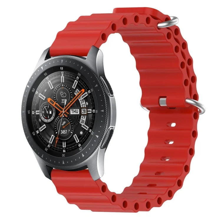 Dây đồng hồ silicone màu trơn kiểu đại dương 22mm, cho Samsung Galaxy Watch3 45mm, cho Samsung Galaxy Watch 46mm, cho Samsung Gear S3 Classic, cho Samsung Gear S3 Frontier