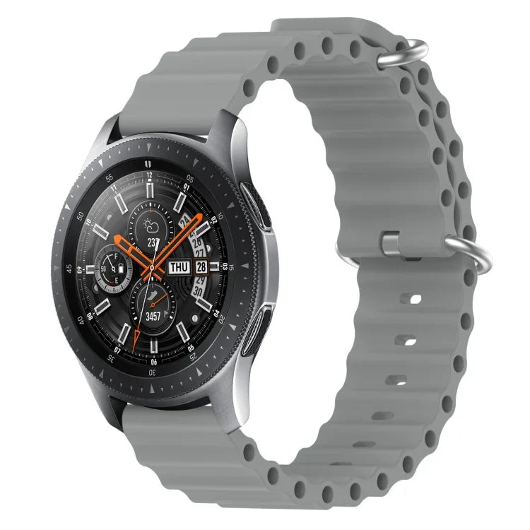 Dây đồng hồ silicone màu trơn kiểu đại dương 22mm, cho Samsung Galaxy Watch3 45mm, cho Samsung Galaxy Watch 46mm, cho Samsung Gear S3 Classic, cho Samsung Gear S3 Frontier