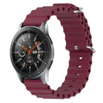 Dây đồng hồ silicone màu trơn kiểu đại dương 22mm, cho Samsung Galaxy Watch3 45mm, cho Samsung Galaxy Watch 46mm, cho Samsung Gear S3 Classic, cho Samsung Gear S3 Frontier