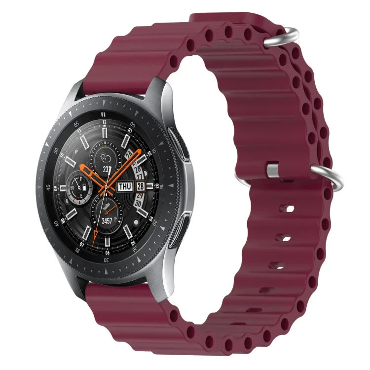 Dây đồng hồ silicone màu trơn kiểu đại dương 22mm, cho Samsung Galaxy Watch3 45mm, cho Samsung Galaxy Watch 46mm, cho Samsung Gear S3 Classic, cho Samsung Gear S3 Frontier