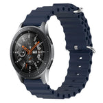 Dây đồng hồ silicone màu trơn kiểu đại dương 22mm, cho Samsung Galaxy Watch3 45mm, cho Samsung Galaxy Watch 46mm, cho Samsung Gear S3 Classic, cho Samsung Gear S3 Frontier