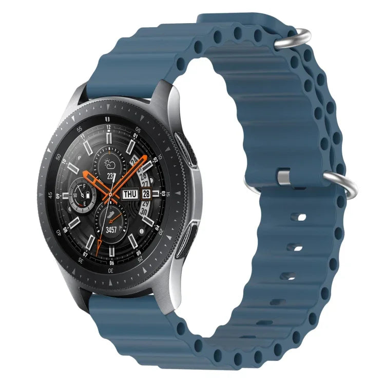 Dây đồng hồ silicone màu trơn kiểu đại dương 22mm, cho Samsung Galaxy Watch3 45mm, cho Samsung Galaxy Watch 46mm, cho Samsung Gear S3 Classic, cho Samsung Gear S3 Frontier