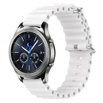 Dây đồng hồ silicone màu trơn kiểu đại dương 22mm, cho Samsung Galaxy Watch3 45mm, cho Samsung Galaxy Watch 46mm, cho Samsung Gear S3 Classic, cho Samsung Gear S3 Frontier