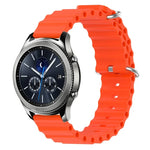 Dây đồng hồ silicone màu trơn kiểu đại dương 22mm, cho Samsung Galaxy Watch3 45mm, cho Samsung Galaxy Watch 46mm, cho Samsung Gear S3 Classic, cho Samsung Gear S3 Frontier