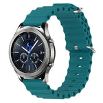 Dây đồng hồ silicone màu trơn kiểu đại dương 22mm, cho Samsung Galaxy Watch3 45mm, cho Samsung Galaxy Watch 46mm, cho Samsung Gear S3 Classic, cho Samsung Gear S3 Frontier