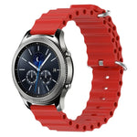 Dây đồng hồ silicone màu trơn kiểu đại dương 22mm, cho Samsung Galaxy Watch3 45mm, cho Samsung Galaxy Watch 46mm, cho Samsung Gear S3 Classic, cho Samsung Gear S3 Frontier