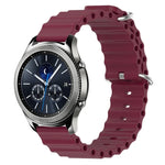Dây đồng hồ silicone màu trơn kiểu đại dương 22mm, cho Samsung Galaxy Watch3 45mm, cho Samsung Galaxy Watch 46mm, cho Samsung Gear S3 Classic, cho Samsung Gear S3 Frontier