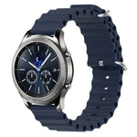 Dây đồng hồ silicone màu trơn kiểu đại dương 22mm, cho Samsung Galaxy Watch3 45mm, cho Samsung Galaxy Watch 46mm, cho Samsung Gear S3 Classic, cho Samsung Gear S3 Frontier