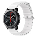 Dây đồng hồ silicone màu trơn kiểu đại dương 22mm, cho Samsung Galaxy Watch3 45mm, cho Samsung Galaxy Watch 46mm, cho Samsung Gear S3 Classic, cho Samsung Gear S3 Frontier