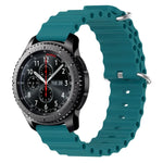 Dây đồng hồ silicone màu trơn kiểu đại dương 22mm, cho Samsung Galaxy Watch3 45mm, cho Samsung Galaxy Watch 46mm, cho Samsung Gear S3 Classic, cho Samsung Gear S3 Frontier