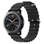 Dây đồng hồ silicone màu trơn kiểu đại dương 22mm, cho Samsung Galaxy Watch3 45mm, cho Samsung Galaxy Watch 46mm, cho Samsung Gear S3 Classic, cho Samsung Gear S3 Frontier