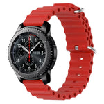 Dây đồng hồ silicone màu trơn kiểu đại dương 22mm, cho Samsung Galaxy Watch3 45mm, cho Samsung Galaxy Watch 46mm, cho Samsung Gear S3 Classic, cho Samsung Gear S3 Frontier