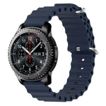 Dây đồng hồ silicone màu trơn kiểu đại dương 22mm, cho Samsung Galaxy Watch3 45mm, cho Samsung Galaxy Watch 46mm, cho Samsung Gear S3 Classic, cho Samsung Gear S3 Frontier