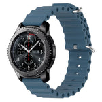 Dây đồng hồ silicone màu trơn kiểu đại dương 22mm, cho Samsung Galaxy Watch3 45mm, cho Samsung Galaxy Watch 46mm, cho Samsung Gear S3 Classic, cho Samsung Gear S3 Frontier