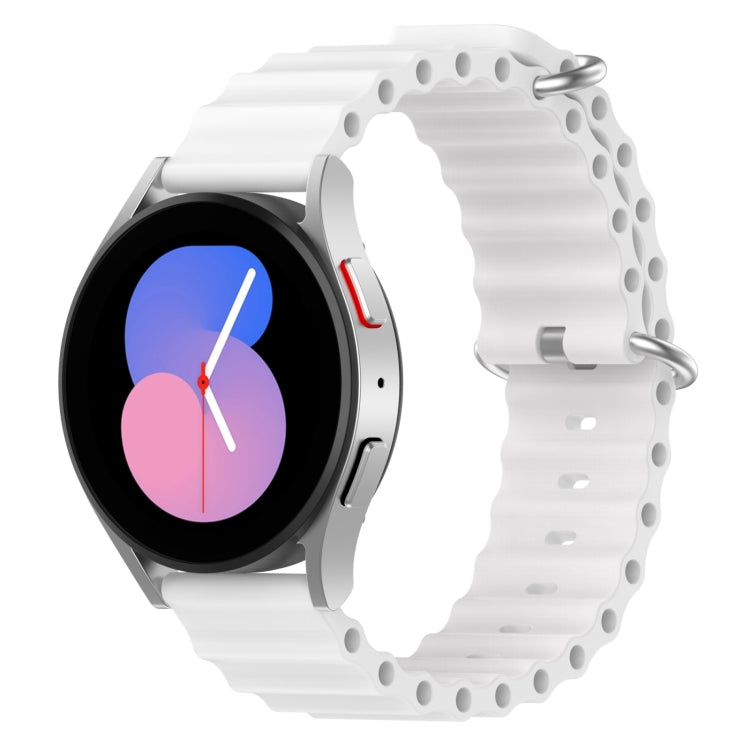 Dây đồng hồ silicone màu trơn phong cách đại dương 20mm, dành cho Samsung Galaxy Watch 5 44mm, dành cho Samsung Galaxy Watch 5 40mm, dành cho Samsung Galaxy Watch 5 Pro 45mm, dành cho Samsung Galaxy Watch 4 44mm