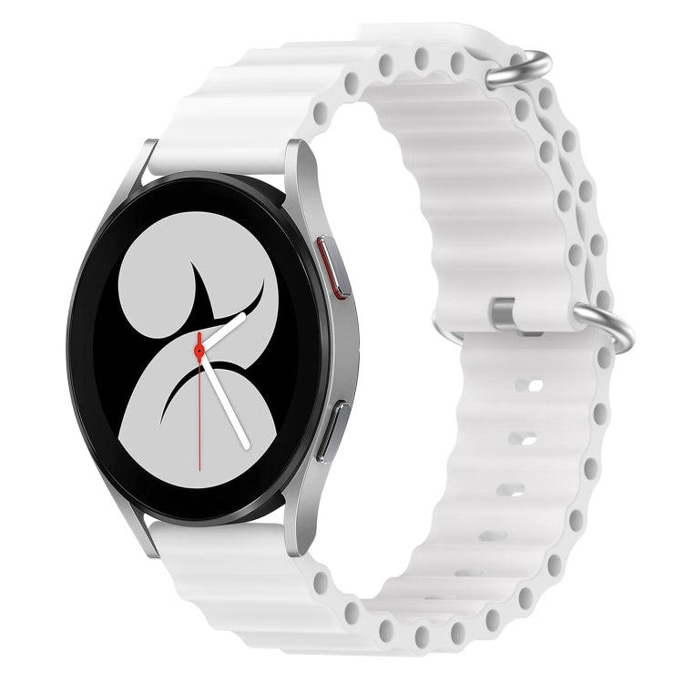 Dây đồng hồ silicone màu trơn phong cách đại dương 20mm, dành cho Samsung Galaxy Watch 4 40mm, dành cho Samsung Galaxy Watch 4 Classic 42mm, dành cho Samsung Galaxy Watch 4 Classic 46mm, dành cho Samsung Galaxy Watch Active 2 40mm