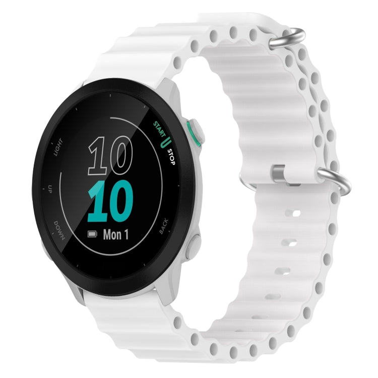 20mm Ocean Style Silicone Solid Color Watch Band, For Garmin Forerunner 55, For Garmin Venu, For Garmin Venu SQ, For Garminmove Luxe