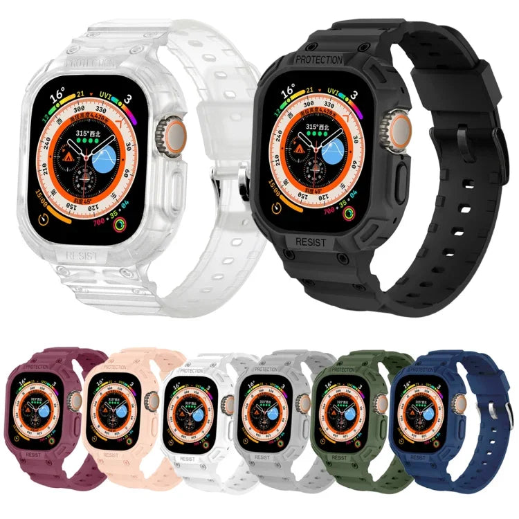 Ốp Lưng TPU Tích Hợp JUNSUNMAY Dây Đeo Đồng Hồ Co Giãn Điều Chỉnh Cho Apple Watch Ultra 3 / 2 / 1 49mm