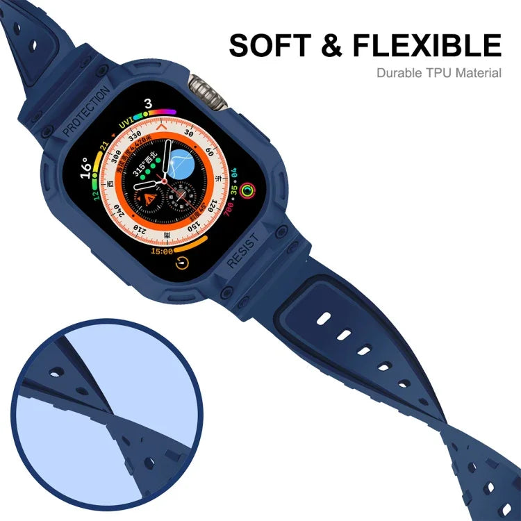 Ốp Lưng TPU Tích Hợp JUNSUNMAY Dây Đeo Đồng Hồ Co Giãn Điều Chỉnh Cho Apple Watch Ultra 3 / 2 / 1 49mm