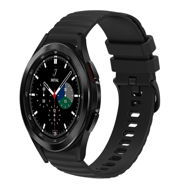 Dây đồng hồ silicone màu trơn chấm sóng 20mm, dành cho Samsung Galaxy Watch4 Classic 42mm/46mm, dành cho Samsung Galaxy Gear Sport, dành cho Samsung Galaxy Watch Active2 40mm/44mm, dành cho Samsung Galaxy Watch 42mm