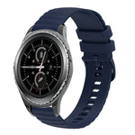 Dây đồng hồ silicone màu đặc chấm sóng 20mm, dành cho Samsung Galaxy Gear S2 Classic