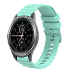 Dây đồng hồ silicone màu đặc chấm sóng 20mm, dành cho Samsung Galaxy Gear S2 Classic