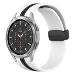 Dây đồng hồ silicone khóa nam châm gập, cho Samsung Galaxy Watch 4 Classic 46mm, cho Samsung Galaxy Watch 4 Classic 42mm