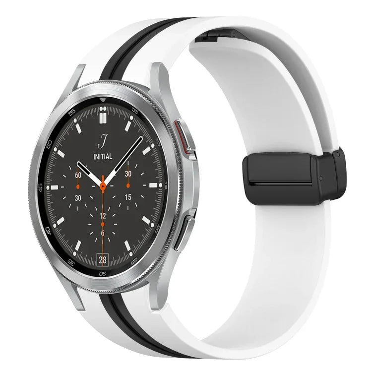 Dây đồng hồ silicone khóa nam châm gập, cho Samsung Galaxy Watch 4 Classic 46mm, cho Samsung Galaxy Watch 4 Classic 42mm