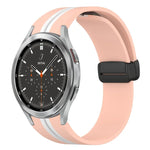Dây đồng hồ silicone khóa nam châm gập, cho Samsung Galaxy Watch 4 Classic 46mm, cho Samsung Galaxy Watch 4 Classic 42mm