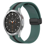 Dây đồng hồ silicone khóa nam châm gập, cho Samsung Galaxy Watch 4 Classic 46mm, cho Samsung Galaxy Watch 4 Classic 42mm