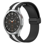Dây đồng hồ silicone khóa nam châm gập, cho Samsung Galaxy Watch 4 Classic 46mm, cho Samsung Galaxy Watch 4 Classic 42mm