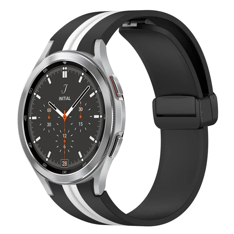 Dây đồng hồ silicone khóa nam châm gập, cho Samsung Galaxy Watch 4 Classic 46mm, cho Samsung Galaxy Watch 4 Classic 42mm