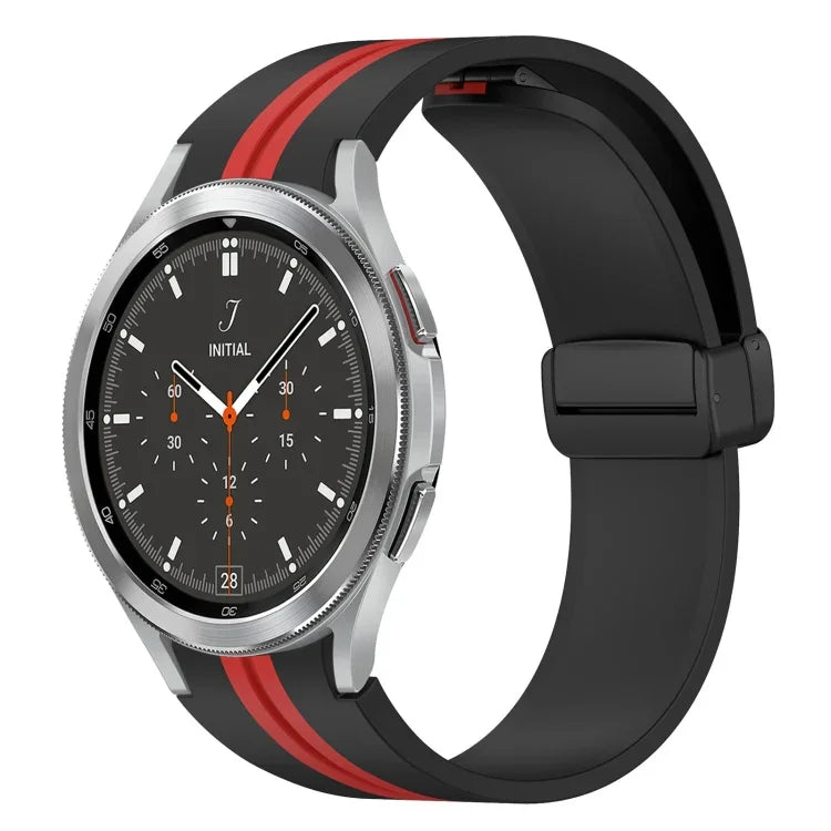Dây đồng hồ silicone khóa nam châm gập, cho Samsung Galaxy Watch 4 Classic 46mm, cho Samsung Galaxy Watch 4 Classic 42mm