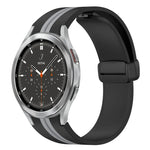 Dây đồng hồ silicone khóa nam châm gập, cho Samsung Galaxy Watch 4 Classic 46mm, cho Samsung Galaxy Watch 4 Classic 42mm