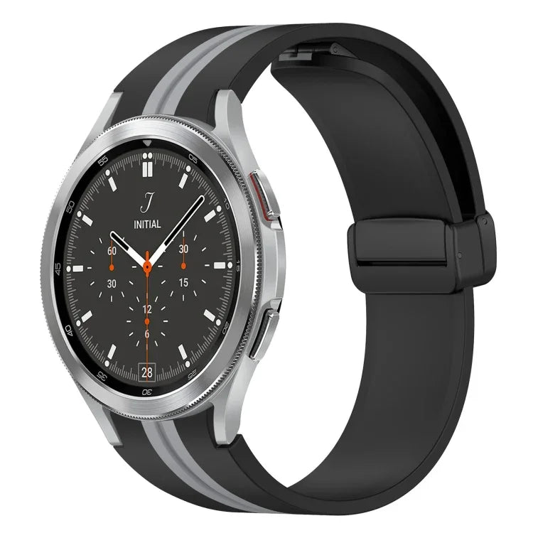 Dây đồng hồ silicone khóa nam châm gập, cho Samsung Galaxy Watch 4 Classic 46mm, cho Samsung Galaxy Watch 4 Classic 42mm