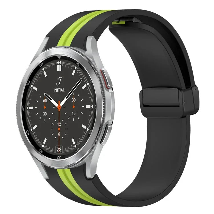 Dây đồng hồ silicone khóa nam châm gập, cho Samsung Galaxy Watch 4 Classic 46mm, cho Samsung Galaxy Watch 4 Classic 42mm