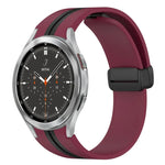 Dây đồng hồ silicone khóa nam châm gập, cho Samsung Galaxy Watch 4 Classic 46mm, cho Samsung Galaxy Watch 4 Classic 42mm