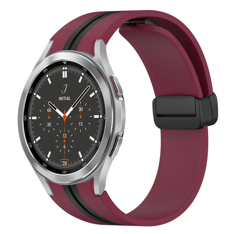 Dây đồng hồ silicone khóa nam châm gập, cho Samsung Galaxy Watch 4 Classic 46mm, cho Samsung Galaxy Watch 4 Classic 42mm