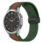 Dây đồng hồ silicone khóa nam châm gập, cho Samsung Galaxy Watch 4 Classic 46mm, cho Samsung Galaxy Watch 4 Classic 42mm