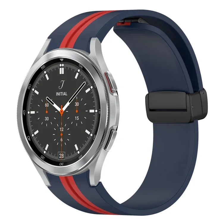 Dây đồng hồ silicone khóa nam châm gập, cho Samsung Galaxy Watch 4 Classic 46mm, cho Samsung Galaxy Watch 4 Classic 42mm