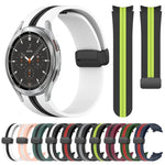 Dây đồng hồ silicone khóa nam châm gập, cho Samsung Galaxy Watch 4 Classic 46mm, cho Samsung Galaxy Watch 4 Classic 42mm