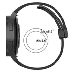 Dây đồng hồ silicone khóa nam châm gập, cho Samsung Galaxy Watch 4 Classic 46mm, cho Samsung Galaxy Watch 4 Classic 42mm