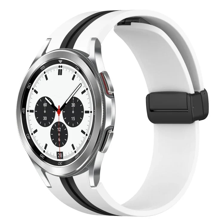 Dây đồng hồ silicone khóa nam châm gập, cho Samsung Galaxy Watch 4 Classic 46mm, cho Samsung Galaxy Watch 4 Classic 42mm