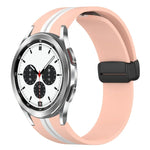 Dây đồng hồ silicone khóa nam châm gập, cho Samsung Galaxy Watch 4 Classic 46mm, cho Samsung Galaxy Watch 4 Classic 42mm