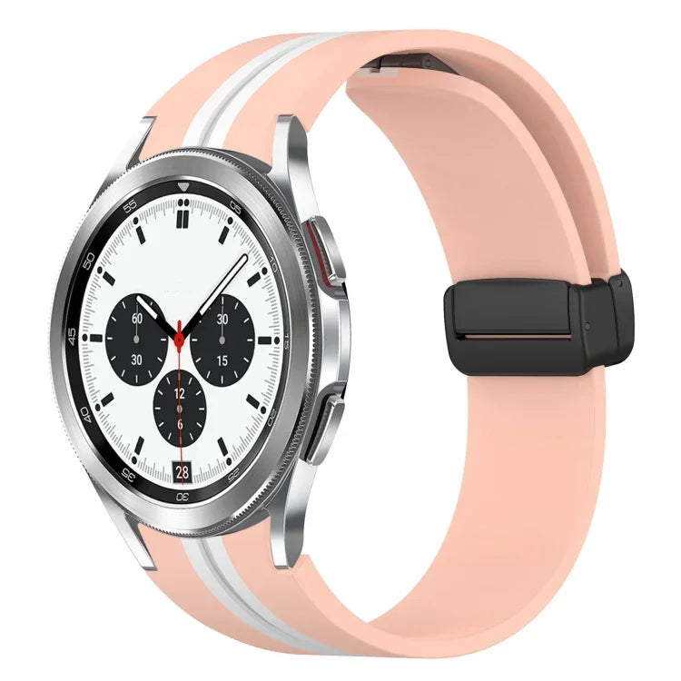 Dây đồng hồ silicone khóa nam châm gập, cho Samsung Galaxy Watch 4 Classic 46mm, cho Samsung Galaxy Watch 4 Classic 42mm