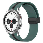 Dây đồng hồ silicone khóa nam châm gập, cho Samsung Galaxy Watch 4 Classic 46mm, cho Samsung Galaxy Watch 4 Classic 42mm