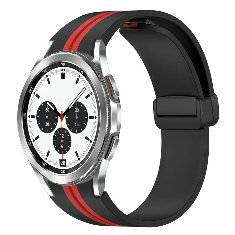 Dây đồng hồ silicone khóa nam châm gập, cho Samsung Galaxy Watch 4 Classic 46mm, cho Samsung Galaxy Watch 4 Classic 42mm