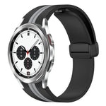 Dây đồng hồ silicone khóa nam châm gập, cho Samsung Galaxy Watch 4 Classic 46mm, cho Samsung Galaxy Watch 4 Classic 42mm