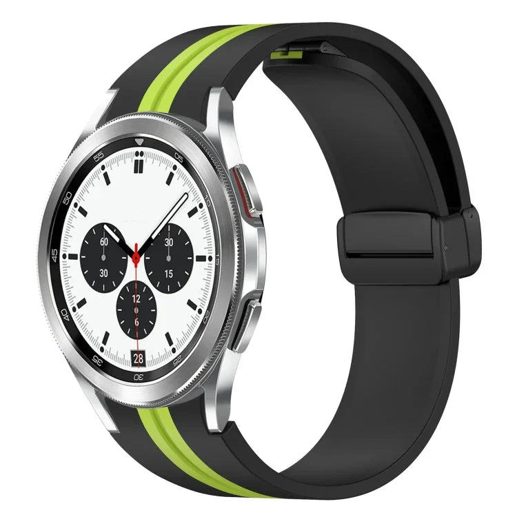 Dây đồng hồ silicone khóa nam châm gập, cho Samsung Galaxy Watch 4 Classic 46mm, cho Samsung Galaxy Watch 4 Classic 42mm