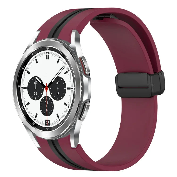 Dây đồng hồ silicone khóa nam châm gập, cho Samsung Galaxy Watch 4 Classic 46mm, cho Samsung Galaxy Watch 4 Classic 42mm